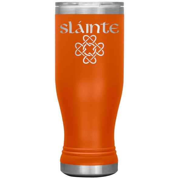 Slainte Gaelic Toast Celtic Heart Knot Etched Boho Tumbler 20ozTumblersOrange