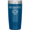 Slainte Gaelic Toast Celtic Heart Knot Etched Tumbler 20ozTumblersBlue