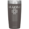 Slainte Gaelic Toast Celtic Heart Knot Etched Tumbler 20ozTumblersPewter