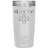 Slainte Gaelic Toast Celtic Heart Knot Etched Tumbler 20ozTumblersWhite