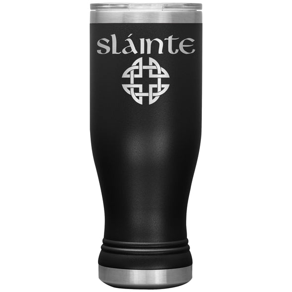 Slainte Gaelic Toast Celtic Knot Etched Boho Tumbler 20ozTumblersBlack