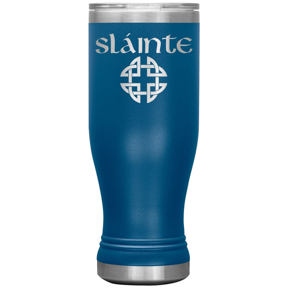 Slainte Gaelic Toast Celtic Knot Etched Boho Tumbler 20ozTumblersBlue