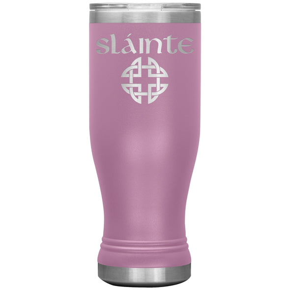 Slainte Gaelic Toast Celtic Knot Etched Boho Tumbler 20ozTumblersLight Purple