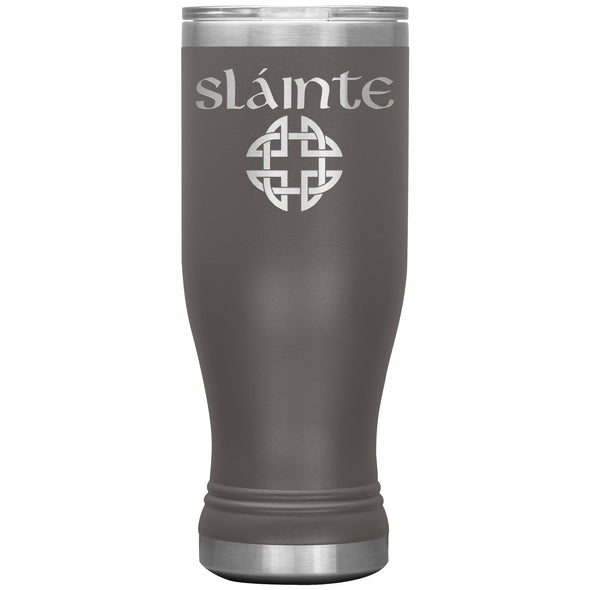 Slainte Gaelic Toast Celtic Knot Etched Boho Tumbler 20ozTumblersPewter