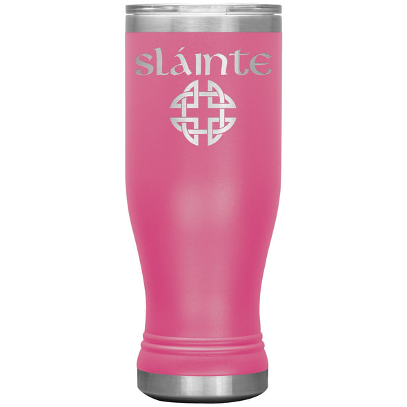 Slainte Gaelic Toast Celtic Knot Etched Boho Tumbler 20ozTumblersPink