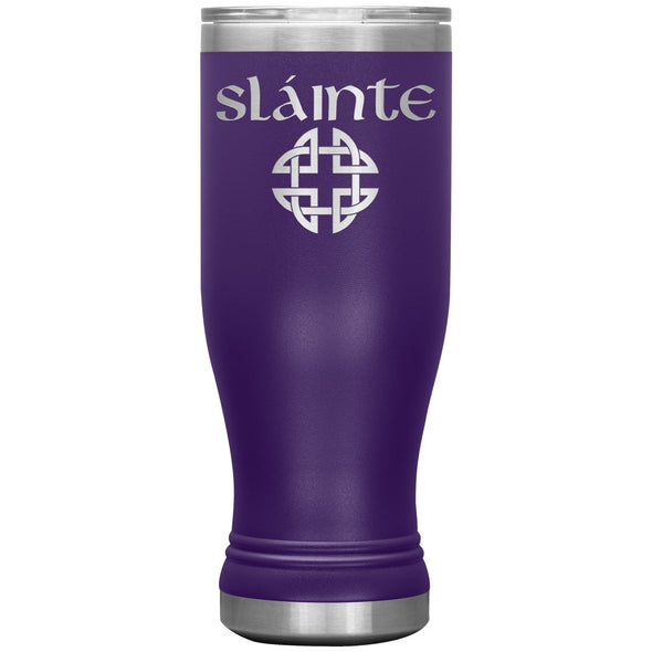 Slainte Gaelic Toast Celtic Knot Etched Boho Tumbler 20ozTumblersPurple