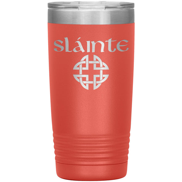 Slainte Gaelic Toast Celtic Knot Etched Tumbler 20ozTumblersCoral