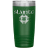 Slainte Gaelic Toast Celtic Knot Etched Tumbler 20ozTumblersGreen