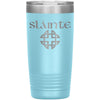 Slainte Gaelic Toast Celtic Knot Etched Tumbler 20ozTumblersLight Blue