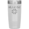 Slainte Gaelic Toast Celtic Knot Etched Tumbler 20ozTumblersWhite