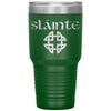 Slainte Gaelic Toast Celtic Knot Etched Tumbler 30ozTumblersGreen