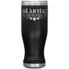 Slainte Irish Gaelic Toast Clovers Etched Boho Tumbler 20ozTumblersBlack