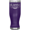 Slainte Irish Gaelic Toast Clovers Etched Boho Tumbler 20ozTumblersPurple