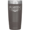 Slainte Irish Gaelic Toast Clovers Etched Tumbler 20ozTumblersPewter