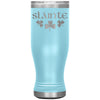 Slainte Irish Gaelic Toast Shamrocks Etched Boho Tumbler 20ozTumblersLight Blue