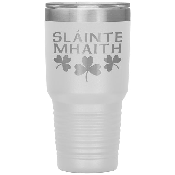 Slainte Mhaith Gaelic Irish Tumbler 30ozTumblersWhite