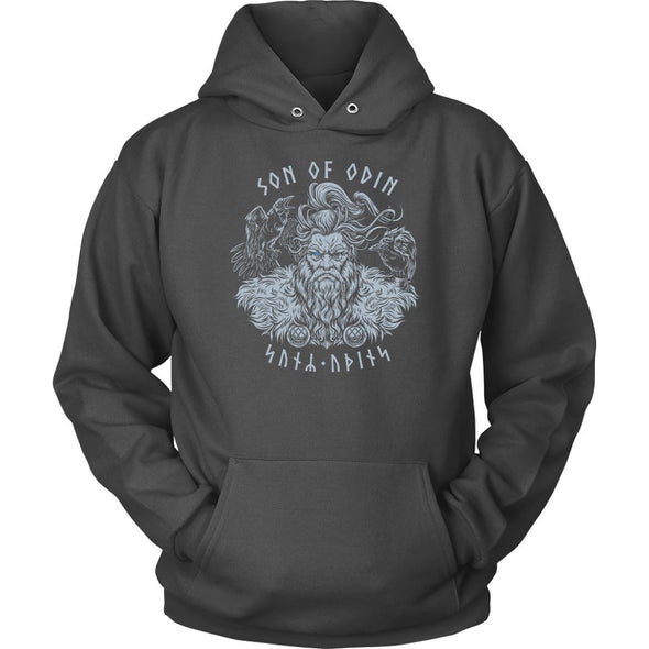 Son of Odin Norse Futhark Runes HoodieT-shirtUnisex HoodieCharcoalS