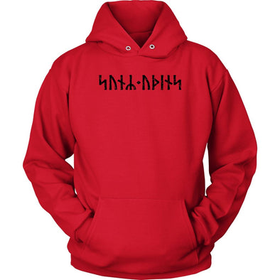 Son of Odin Norse Futhark Viking Runes Cotton HoodieT-shirtUnisex HoodieRedS