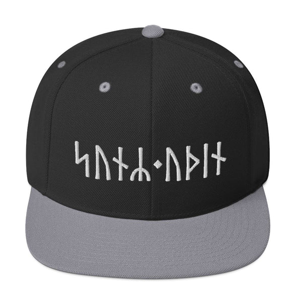 Son of Odin Norse Runes Snapback HatBlack/ Silver