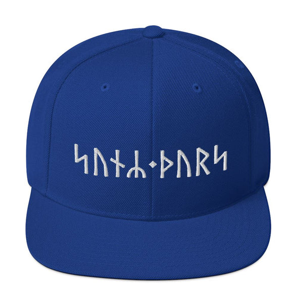 Son of Thor Norse Runes Snapback HatRoyal Blue