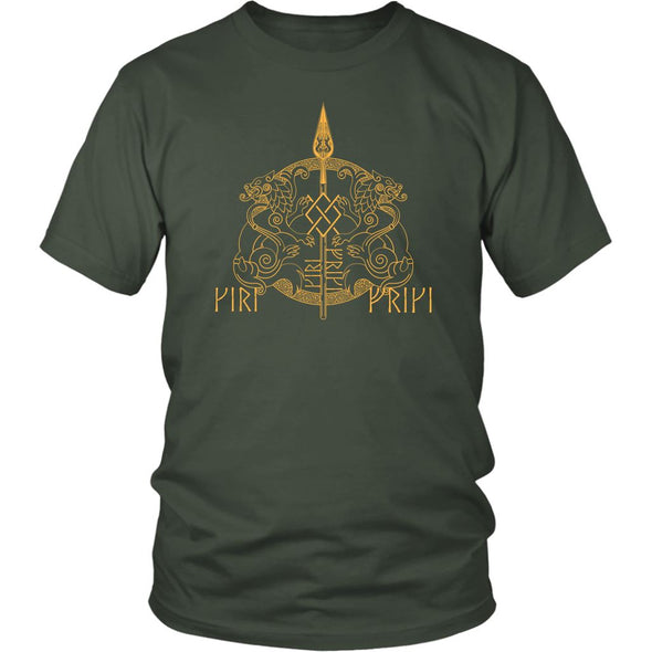 Spear of Odin Geri Freki Cotton T-ShirtT-shirtDistrict Unisex ShirtOliveS