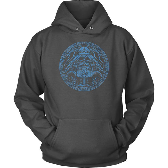 Thor Blue Knotwork HoodieT-shirtUnisex HoodieCharcoalS