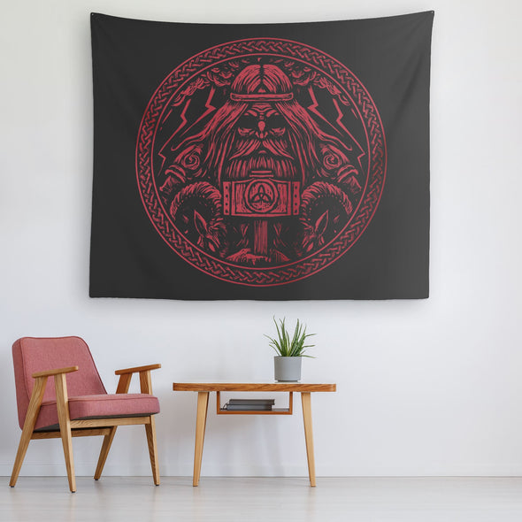 Thor Knotwork Viking TapestryTapestries