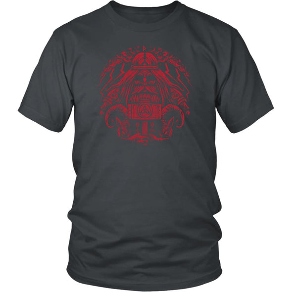 Thor Norse God of Thunder Cotton T-ShirtT-shirtDistrict Unisex ShirtCharcoalS