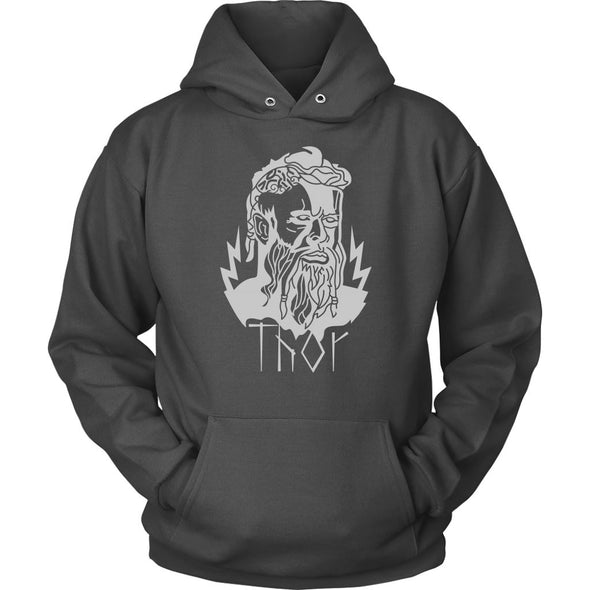 Thor Norse Mythology God of Thunder Viking Pagan HoodieT-shirtUnisex HoodieCharcoalS