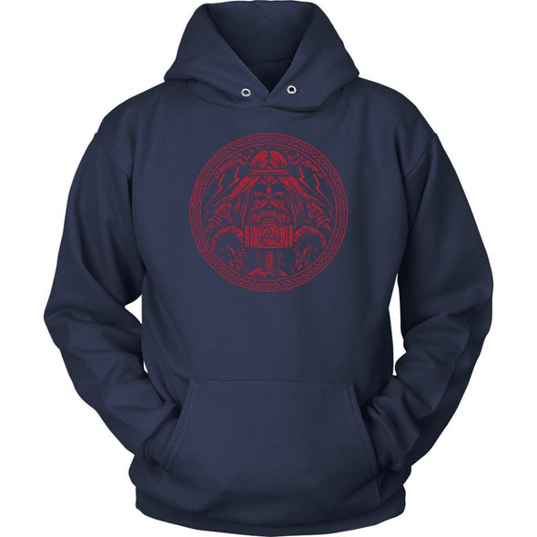 Thor Red KnotworkT-shirtUnisex HoodieNavyS