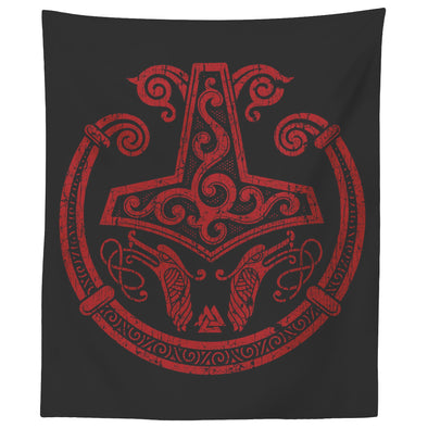 Thors Hammer Torc Tapestry DistressedTapestries60" x 50"