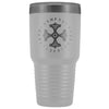 Thors Hammer Triquetra Runes Etched Tumbler 30ozTumblersWhite