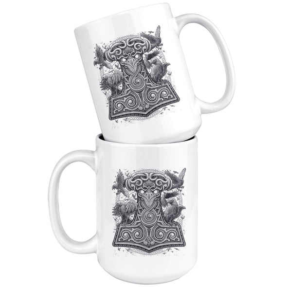 Thors Raven Hammer Mjölnir Coffee MugDrinkware