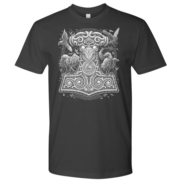 Thors Raven Hammer Mjölnir T-ShirtT-shirtNext Level Mens ShirtHeavy MetalS