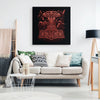 Thors Raven Hammer Red Mjölnir Canvas ArtCanvas Wall Art 2