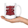 Thors Raven Hammer Red Mjölnir Coffee MugDrinkware