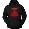 Thors Raven Hammer Red Mjölnir HoodieT-shirtUnisex HoodieBlackS