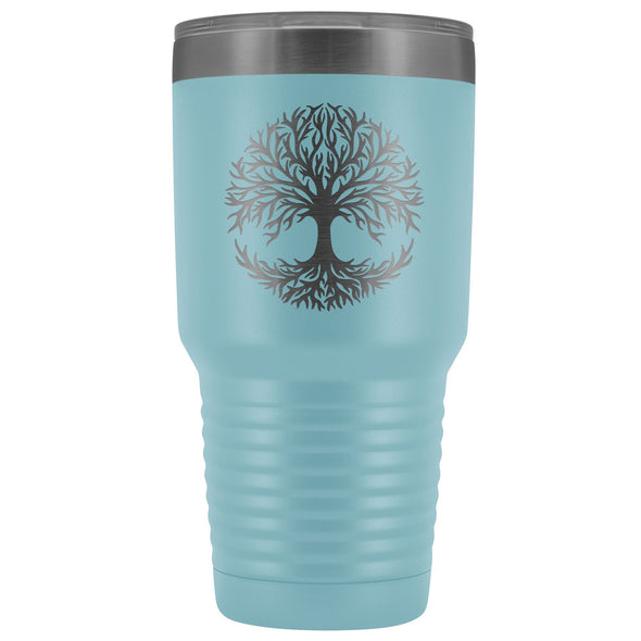 Tree of Life 30oz Etched TumblerTumblersLight Blue