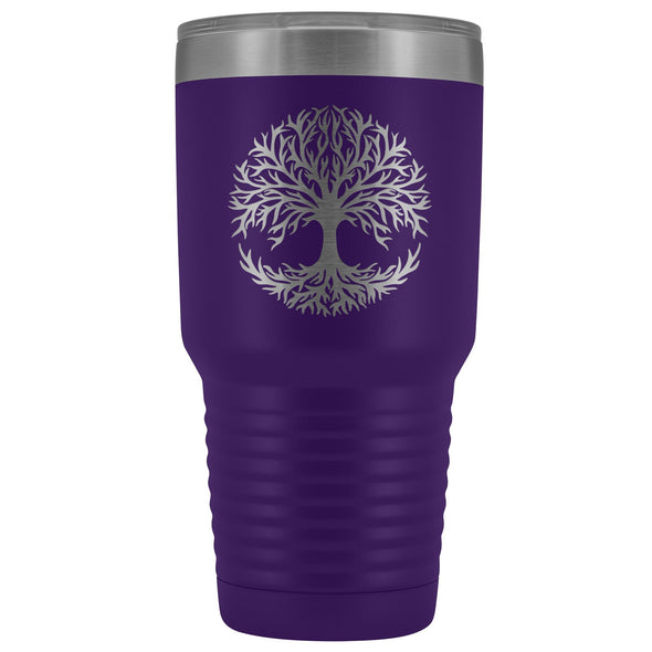 Tree of Life 30oz Etched TumblerTumblersPurple