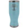 Tree of Life Etched Tumbler 20ozTumblersLight Blue