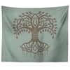 Tree of Life Yggdrasil Norse Runes Wall TapestryTapestries60" x 50"