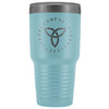 Triquetra Trinity Knot Runes 30oz Etched TumblerTumblersLight Blue