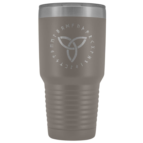 Triquetra Trinity Knot Runes 30oz Etched TumblerTumblersPewter