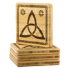 Triquetra Trinity Knot Wood Coasters x4Coasters