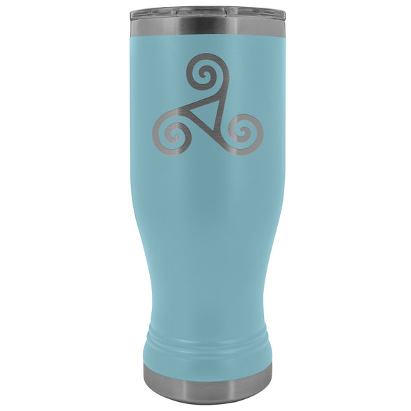 Triskele Etched Tumbler 20ozTumblersLight Blue