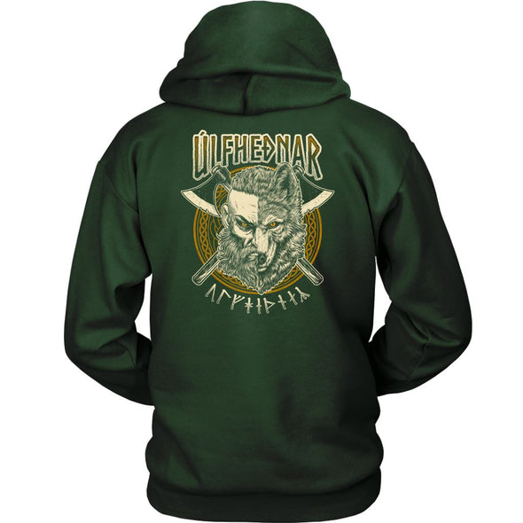 Ulfhednar Viking Wolf HoodieT-shirtUnisex HoodieDark GreenS