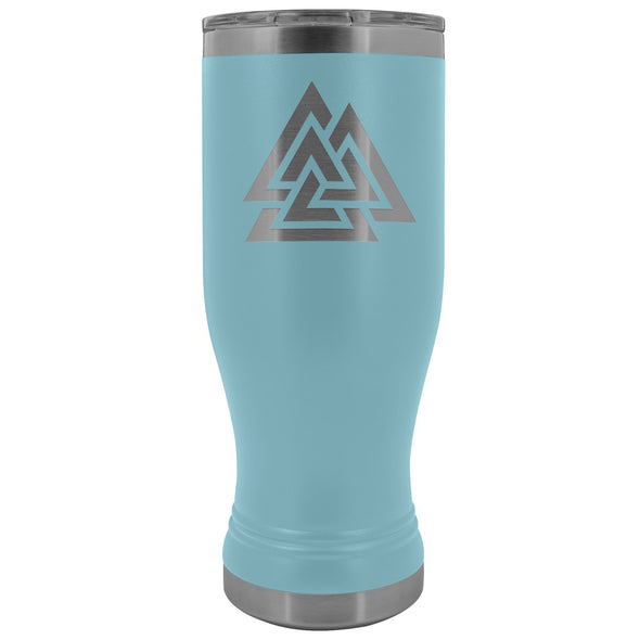 Valknut Etched Tumbler 20ozTumblersLight Blue