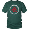 Valknut Norse Dragon Cotton T-ShirtT-shirtDistrict Unisex ShirtDark GreenS