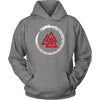 Valknut Norse Dragon HoodieT-shirtUnisex HoodieGreyS