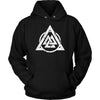 Valknut Norse Viking HoodieT-shirtUnisex HoodieBlackS